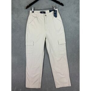 Hollister Ultra High Rise Dad Pant Cargo Khaki Size 3s W26s Womens Pants New